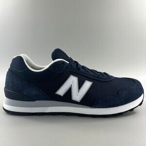 New Balance 515 Men Size 9.5 D Navy Blue White Sneakers Shoes ML515NVY NEW